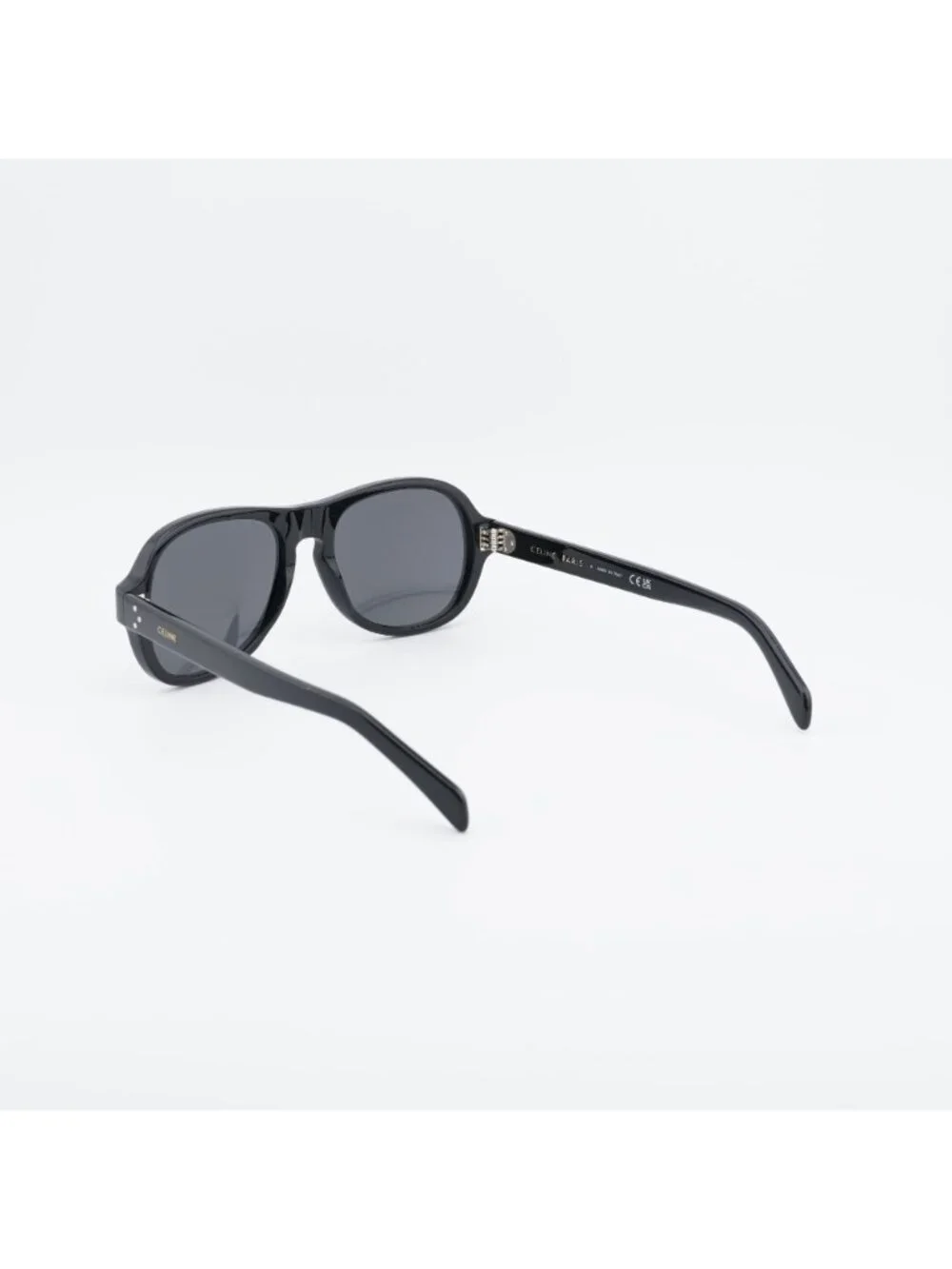 Celine CL40298I 01A Sunglasses Black Aviator Frame, Grey Lenses